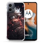 Cokitec Coque Renforcée pour Motorola G34 5G Manga Naruto Kakashi Dark