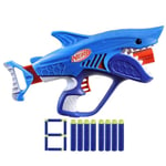 Nerf Junior Wild blaster Sharkfire, facile à utiliser, 8 fléchettes Nerf Elite, à partir de 6 ans