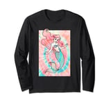 Disney Princess The Little Mermaid Tie Dye Ariel Manche Longue