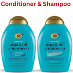 OGX Argan Oil of Morocco Sulfate Free Shampoo, Conditioner & Spray For Dry Hair