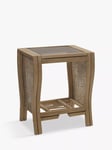 Desser Opera Rattan Side Table, Light Oak