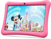 Tablette Enfants 10 Pouces Android 13,Kids Tablette Tactile Quad-Core 1.6Ghz,1280 X 800 Hd-Display,3Gb Ram/32Gb Rom(256Gb Tf),6000Mah,Wifi,Bluetooth,Double Caméra,Contrôle Parental(Rose)