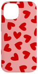 Coque pour iPhone 14 maneater coeur amour valentines rouge rose mignon rétro girly y2k