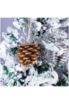 Home Festive Christmas Hanging Pine Cone Bauble Decoration - Pack of 6