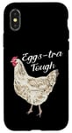 Coque pour iPhone X/XS Eggs-tra Tough Poule blanche