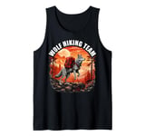 Camping Adventure Nature Wolf Hiking Team Mountains Tank Top