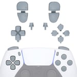 eXtremeRate Replacement D-pad R1 L1 R2 L2 Triggers Share Options Face Buttons, New Hope Gray Full Set Buttons Compatible with ps5 Controller BDM-030 - Controller NOT Included