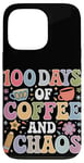 iPhone 13 Pro 100 Days of School for Teacher & Students Coffee And Chaos Case