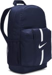 Men's Boys Unisex Nike Navy Blue Backpack 22L Front Zip & Mesh Bottle Pocket