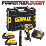 DeWalt DCD999H2T-GB 18V 2 x 5.0Ah Brushless 3 Speed Hammer Drill Kit