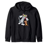 Tom and Jerry funny faces Zip Hoodie