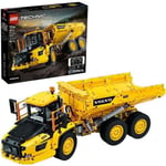 LEGO® 42114 Technic Volvo 6x6 ledad dumper, fjärrstyrd lastbilsleksak, entreprenadfordon, byggsats Gul