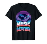 Retro Vinyl Turntable Music Lover Vintage Record Player T-Shirt