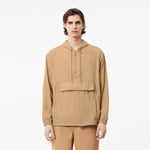 Lacoste Blouson à capuche léger déperlant Taille 50 - M Beige