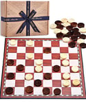 Jaques of London Draughts Board Game | 12" Foldable Draughts Set | Checkers & Draughts Game | Traditional Games | UK Family Company Since 1795