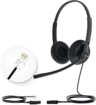 Yhs34 Rj9 Casque Téléphonique Avec Microphone Antibruit, Filaire Call Center Phone Headset Pour Téléphone Fixe De Bureau