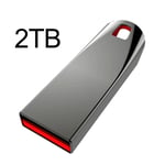 Clé USB 3.0 haute vitesse avec disque dur en métal,clé USB portable SSD,1 To,2 To - Type black-2TB