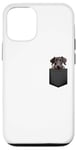 iPhone 12/12 Pro Funny Scottish Deerhound Puppy Dog In Pocket Cute Pet Lover Case