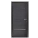 Bloc-porte Triaconta gris H.204 x l.83 cm, poussant gauche