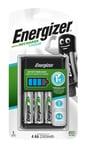 Energizer 1 Hour Battery Charger with 4 x AA Batteries