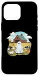 iPhone 16 Pro Max Funny Ghost Farmer Halloween Barnyard Farm Animal Cute Ghost Case