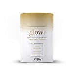 Pura Collagen Powdered Supplement Glow+, 10,000mg Hydrolysed Peptides, Hyaluronic Acid, Vitamins & Minerals, 28 Servings, 284 g