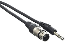 Accu Cable AC-XF-J6S/3 Câble XLR femelle/6,3 mm Jack Stéréo 3 m