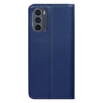 Case for Motorola Moto G62 5G Card-holder Video Stand Blue