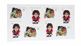 Deknudt Frames S67SK1P8 Cadre Multi-Photos Ondulé 8 Photos Bois Blanc 10 x 15 cm