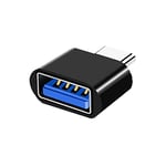 Magnet Adaptateur USB C vers USB, Unité, OTG Adaptateur USB-C vers USB-A Compatible avec MacBook, Smartphones USB C et Périphériques Type-C (Black)