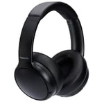 Panasonic RB-M600BE-K Wireless Headphones with Hybrid ANC, Over-Ear Swivel Design, Bluetooth 5.3, Built-in Mic, Up To 65 Hours Playtime, XBS Deep, USB-C, Black