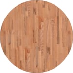 Plateau De Table, Dessus de Table, Table à manger Ø90x4 cm rond bois massif de hêtre PJQW75940 Maisonchic