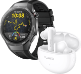 Huawei Watch GT5 Pro 46 mm ja FreeBuds 5i -kuulokkeet, musta