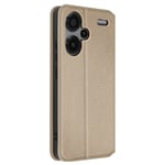 Avizar Folio case for Redmi Note 13 Pro Plus Multifunction, Gold