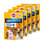 Pedigree Dentastix Chewy Chunx - Snack Dentaire au Poulet - 5 Sacs de 68 g