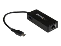 Startech.Com Usb-C To Ethernet Gigabit Adapter - Thunderbolt 3 Compatible - Usb Type C Network Adapter - Usb C Ethernet Adapter (Us1gc301au) - Nettverksadapter - Usb-C - Gigabit Ethernet + Usb 3.1 Gen 2 - Svart