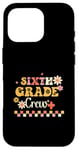 iPhone 16 Pro Cute Teacher Back To School First Day of 6th Grade Crew Case