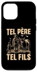 Coque pour iPhone 13 Tel père tel fils accessoire agriculteur vaches humour