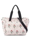 Cath Kidston London Little Tripper Tote/Shopper Bag Love Letter in Cream Cotton with PVC Coating, Warm Cream, L