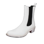 Chaussures Femme MOMA 41 Ue Bottines Blanc Cuir BD489-41