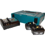 Makita batterier 18 volt 2 x 18 Volt/4,0 Ah, inkl. lader