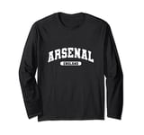 Retro Varsity Style Arsenal England Long Sleeve T-Shirt