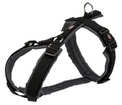 TRIXIE Harnais de randonnée pour Chien Premium XL 80-97 cm/25 mm Noir/Graphite