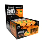 Warrior Crunch - High Protein Bars - 20g Protein Each Bar - Low Carb, Low Sugar Snack - 12 Pack x 64g (Chocolate Orange)