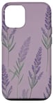 iPhone 13 Pro Purple Lavender Flowers Blossom Floral Leaves Case