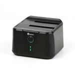 DUAL DOCK Heden pour 2 disque dur S-ata 3.5''/2.5'' USB3,0,back up - Neuf