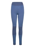 Hummel Hmlclea Seamless Mid Waist Tights Blå