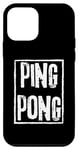 Coque pour iPhone 12 mini Ping Pong Grunge Rock Style Cadeau Tennis de Table Pongiste