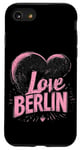 Coque pour iPhone SE (2020) / 7 / 8 Coeur rose I Love Berlin