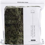 Sushi Nori Seaweed 50 Sheets - Young and Crunchy | Top Grade | Lightly Toasted |